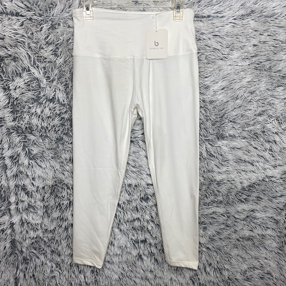 SOLD  Cream High Waist Workout Pants Medium